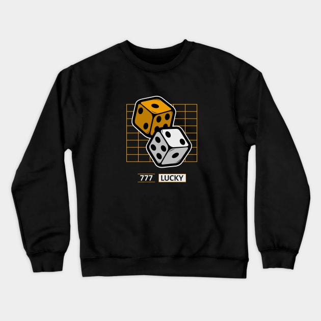 777 Lucky Crewneck Sweatshirt by Vintage Oldschool Apparel 